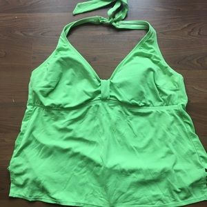 Bright green tankini top *Final Price*